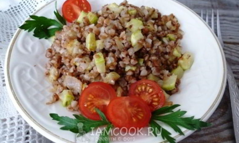 Рецепт гречневой каши с кабачком