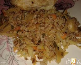 Гречневая каша с капустой