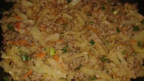 гречневая каша с капустой