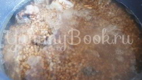 гречневая каша с мясом и грибами в мультиварке