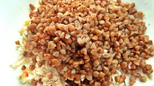 гречневая каша с несладким творогом