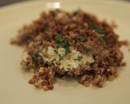 Гречневая каша, запеченная с творогом