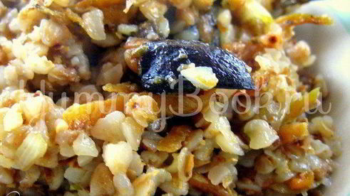 каша гречневая с грибами