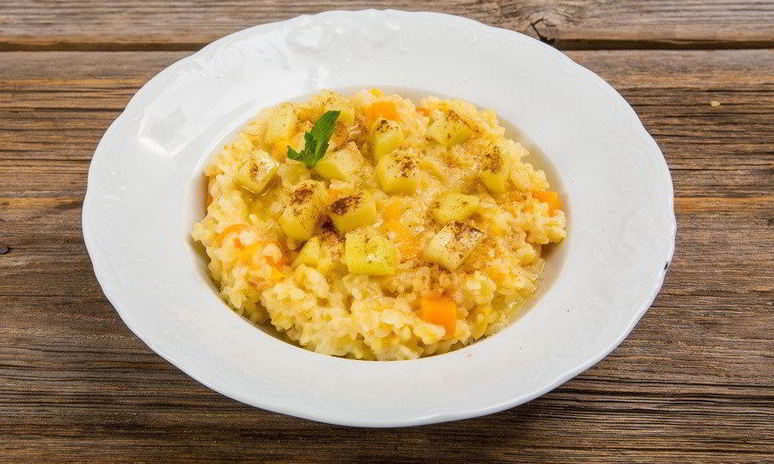 Рецепт каши из булгура с тыквой и яблоками