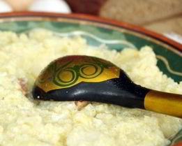 Каша на костре