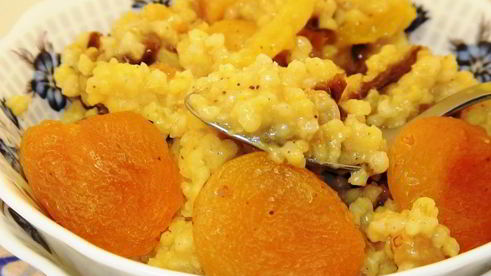 каша пшенная на яблочном соке