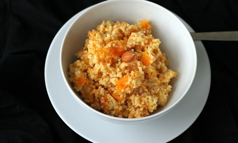 Рецепт каши пшенной с курагого и тыквого