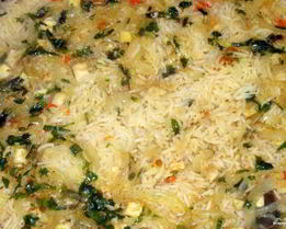 Каша рисовая с говядиной