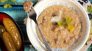 Каша с мясом в мультиварке