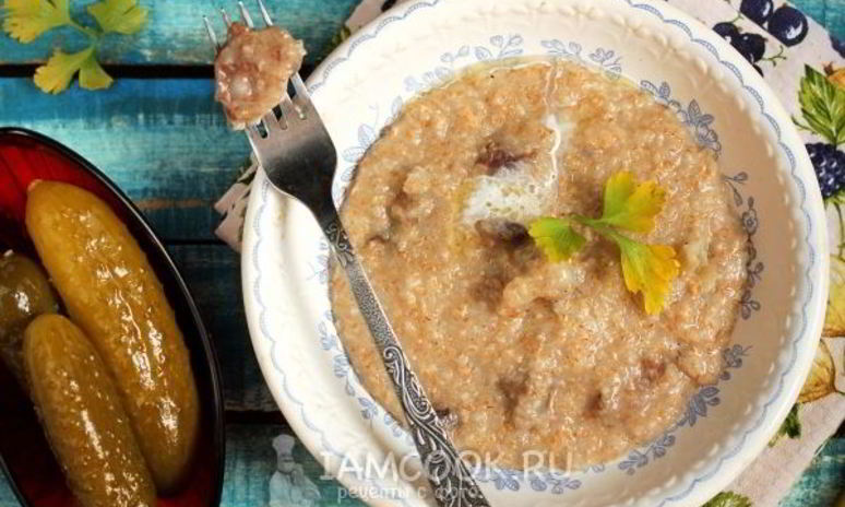 Рецепт каши с мясом в мультиварке