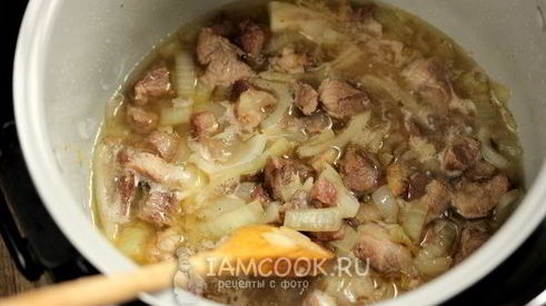 каша с мясом в мультиварке