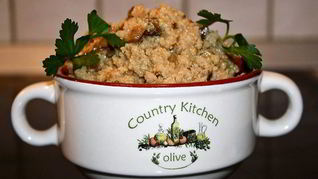 Каша с опятами