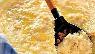 Каша ячневая со сметаной