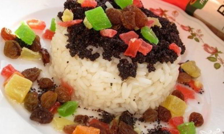 Рецепт кутьи с рисом и изюмом