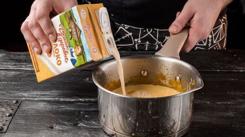 молочная каша ароматная тыква