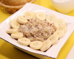 Овсяная каша с бананом