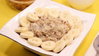 Овсяная каша с бананом
