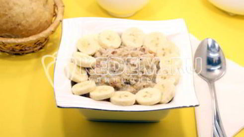 овсяная каша с бананом