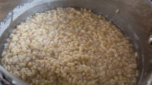 перловка с грибами