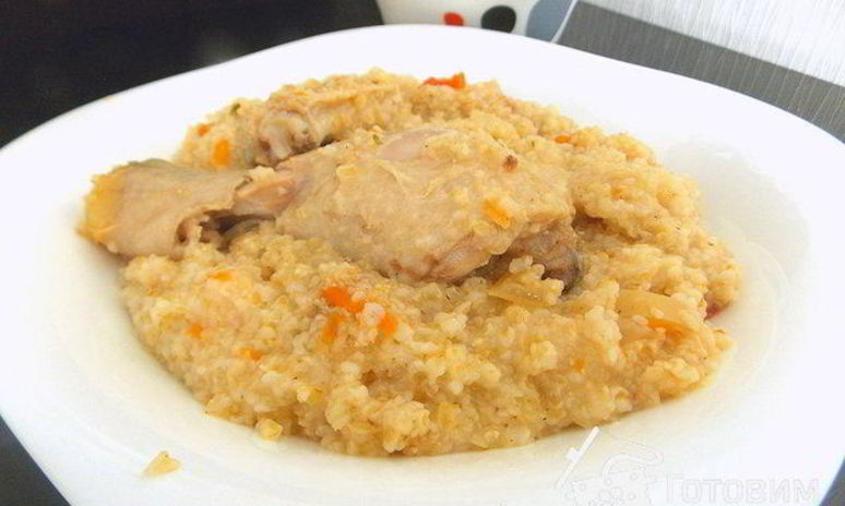 Рецепт пшеничной каши с курицей