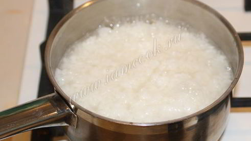 рисовая каша на молоке