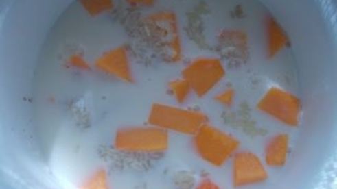 солнечная каша из тыквы с рисом