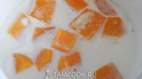 тыквенная каша на молоке
