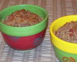 Ячневая каша с фаршем