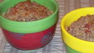 Ячневая каша с фаршем