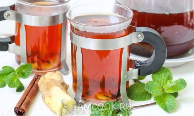Рецепт чая с имбирем и корицей