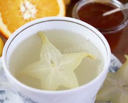 Чай с карамболой, имбирем и лимоном