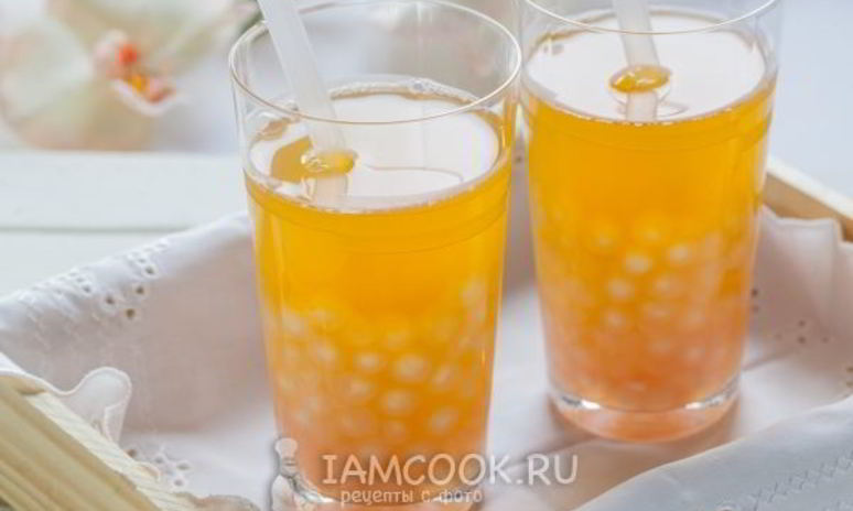 Рецепт чая с тапиокой