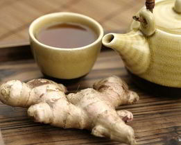 Черный чай с имбирем