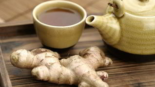 Черный чай с имбирем