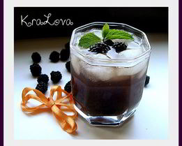 Ежевично-мятный холодный чай