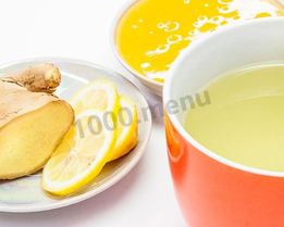 Имбирный чай с медом и лимоном