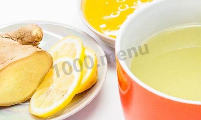 Рецепт имбирного чая с медом и лимоном