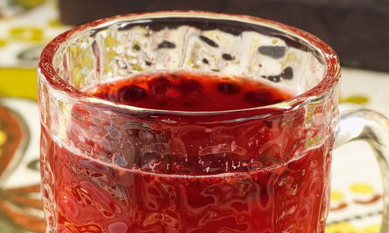 Рецепт клюквенно-малинового чай