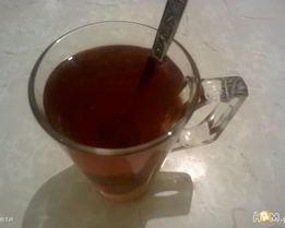 Мятный чай с малиной