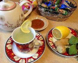 Полезный имбирный чай