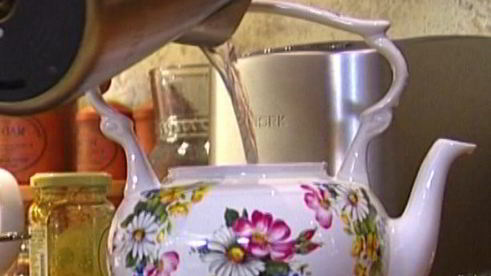 яблочно-смородиновый чай с медом и корицей