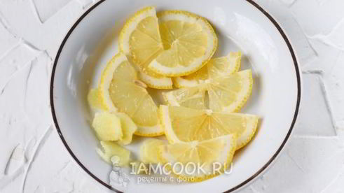 зеленый чай с имбирем и лимоном