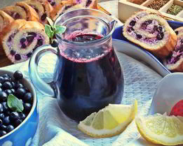 Чернично-яблочный напиток