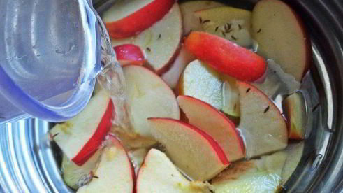 чернично-яблочный напиток