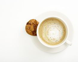 Черный кофе со сливками