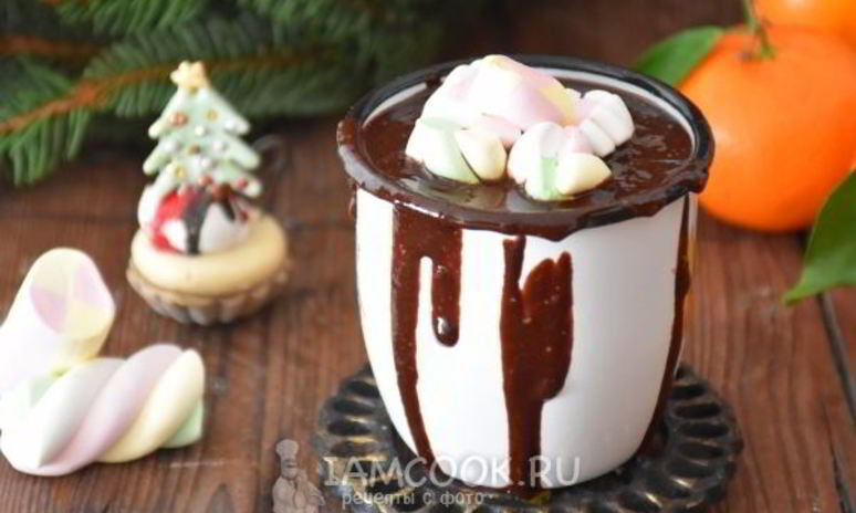 Рецепт горячего шоколада с кофе