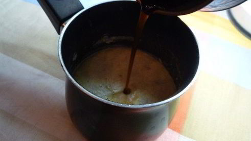 кофе с белым шоколадом и корицей