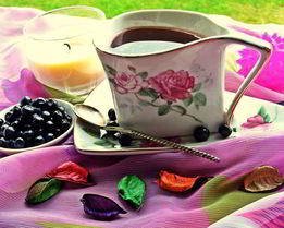 Кофе с черникой