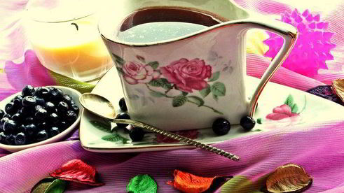 кофе с черникой