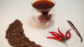 Кофе с клубникой